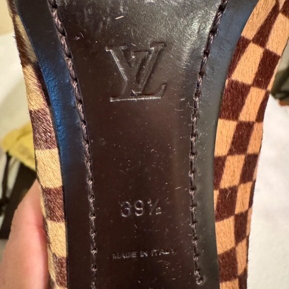 Louis Vuitton Checked Heels - European Size 39.5 - Picture 10 of 11